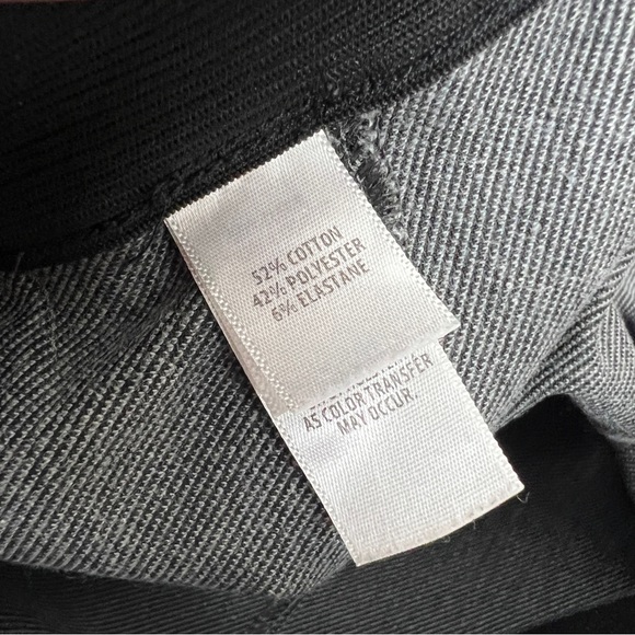 St John Cotton Blend Pull On Ankle Zip Pants - Picture 7 of 7